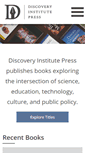 Mobile Screenshot of discoveryinstitutepress.com